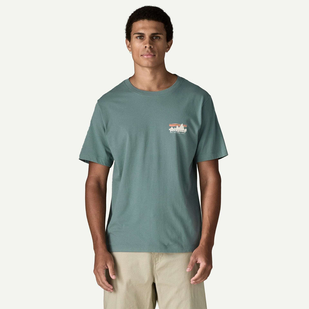 Patagonia Men's '73 Skyline T-Shirt-Blue Sage | Patagonia | - Northshore Newquay - Surf/Skate Shop
