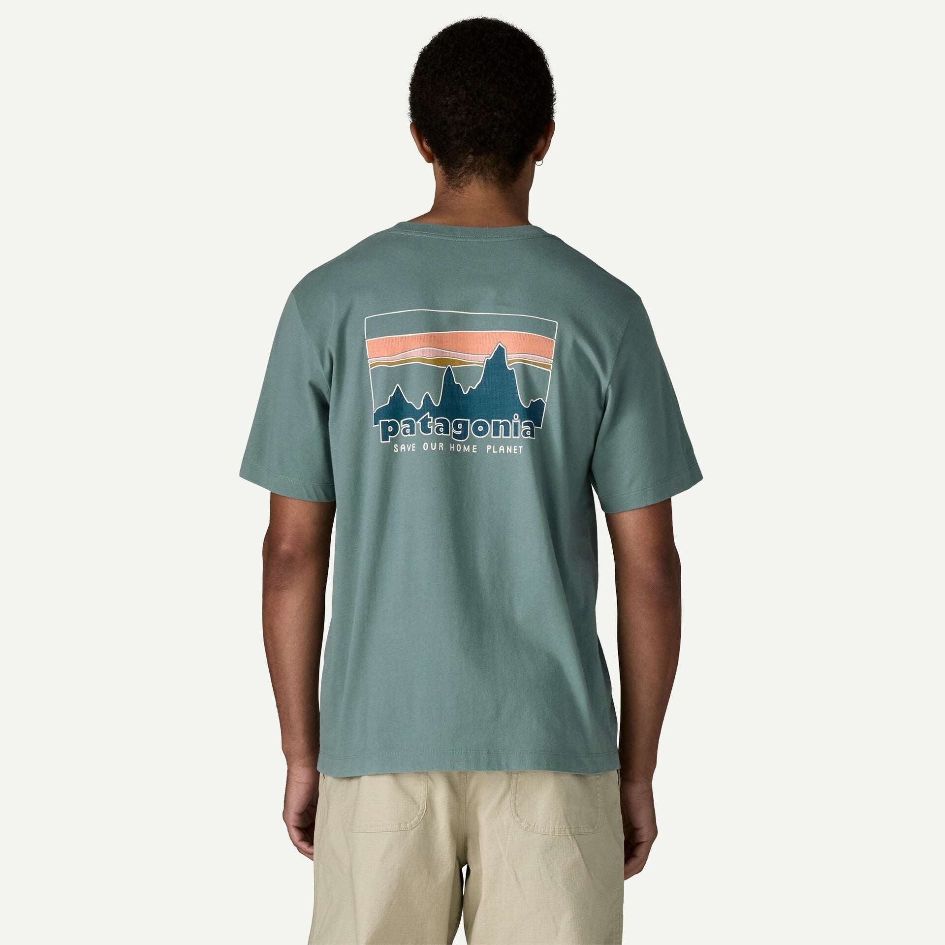 Patagonia Men's '73 Skyline T-Shirt-Blue Sage | Patagonia | - Northshore Newquay - Surf/Skate Shop