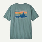 Patagonia Men's '73 Skyline T-Shirt-Blue Sage | Patagonia | - Northshore Newquay - Surf/Skate Shop