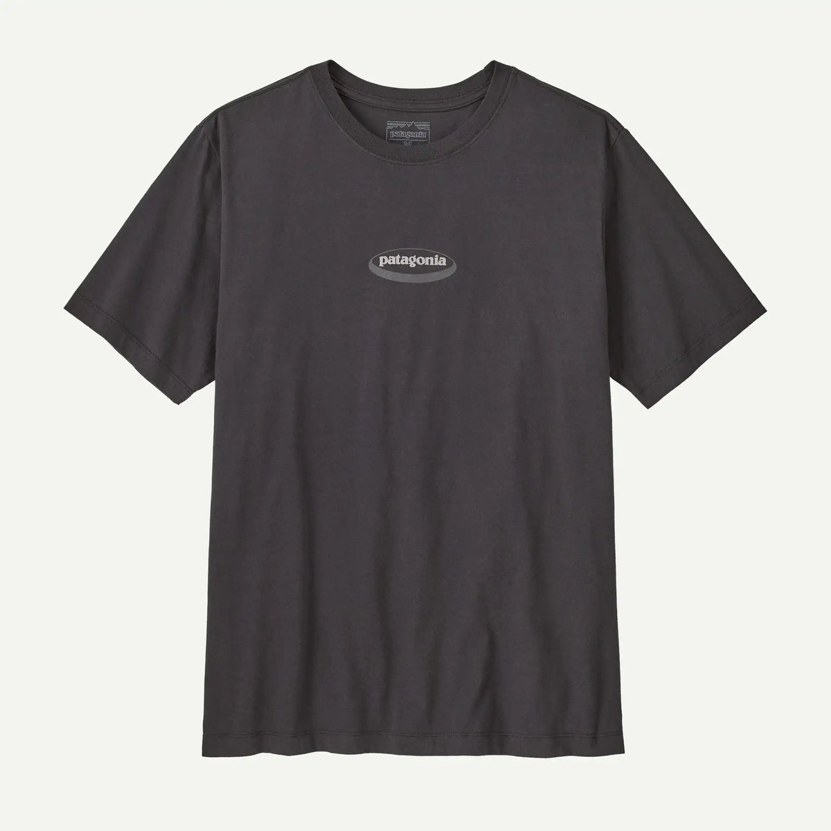 Patagonia Men's '95 Oval Logo T-Shirt- Ink Black | Patagonia | T Shirt - Northshore Newquay - Surf/Skate Shop