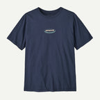 Patagonia Men's '95 Oval Logo T-Shirt- New Navy: Kaleido | Patagonia | T Shirt - Northshore Newquay - Surf/Skate Shop