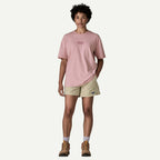 Patagonia Women's '95 Oval Logo Oversized T-Shirt-Quiet Violet | Patagonia | - Northshore Newquay - Surf/Skate Shop