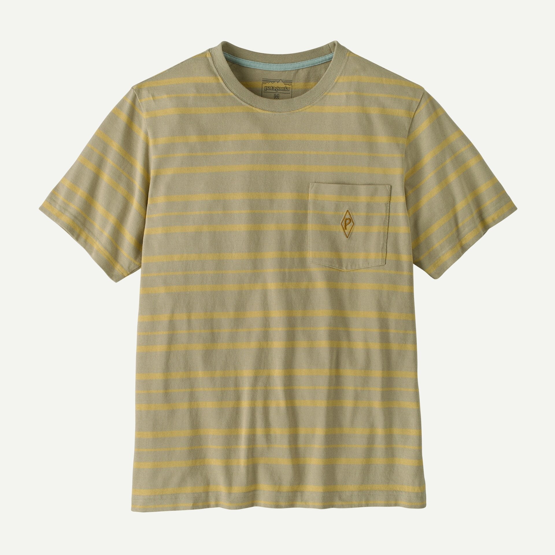 Patagonia Men's Midweight Water People Mark Pocket Tee-Steep Face: Weathered Stone | Patagonia | T Shirt - Northshore Newquay - Surf/Skate Shop
