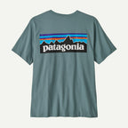 Patagonia Men's P-6 Logo T-Shirt-Blue Sage