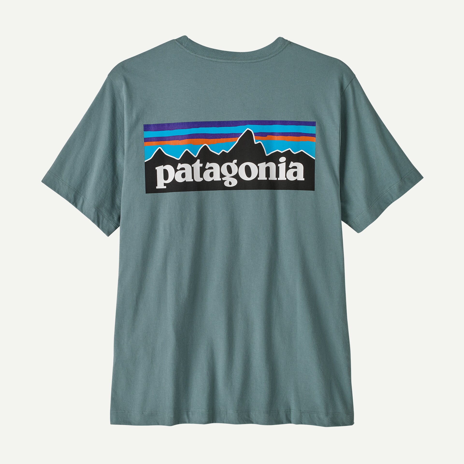 Patagonia Men's P-6 Logo T-Shirt-Blue Sage