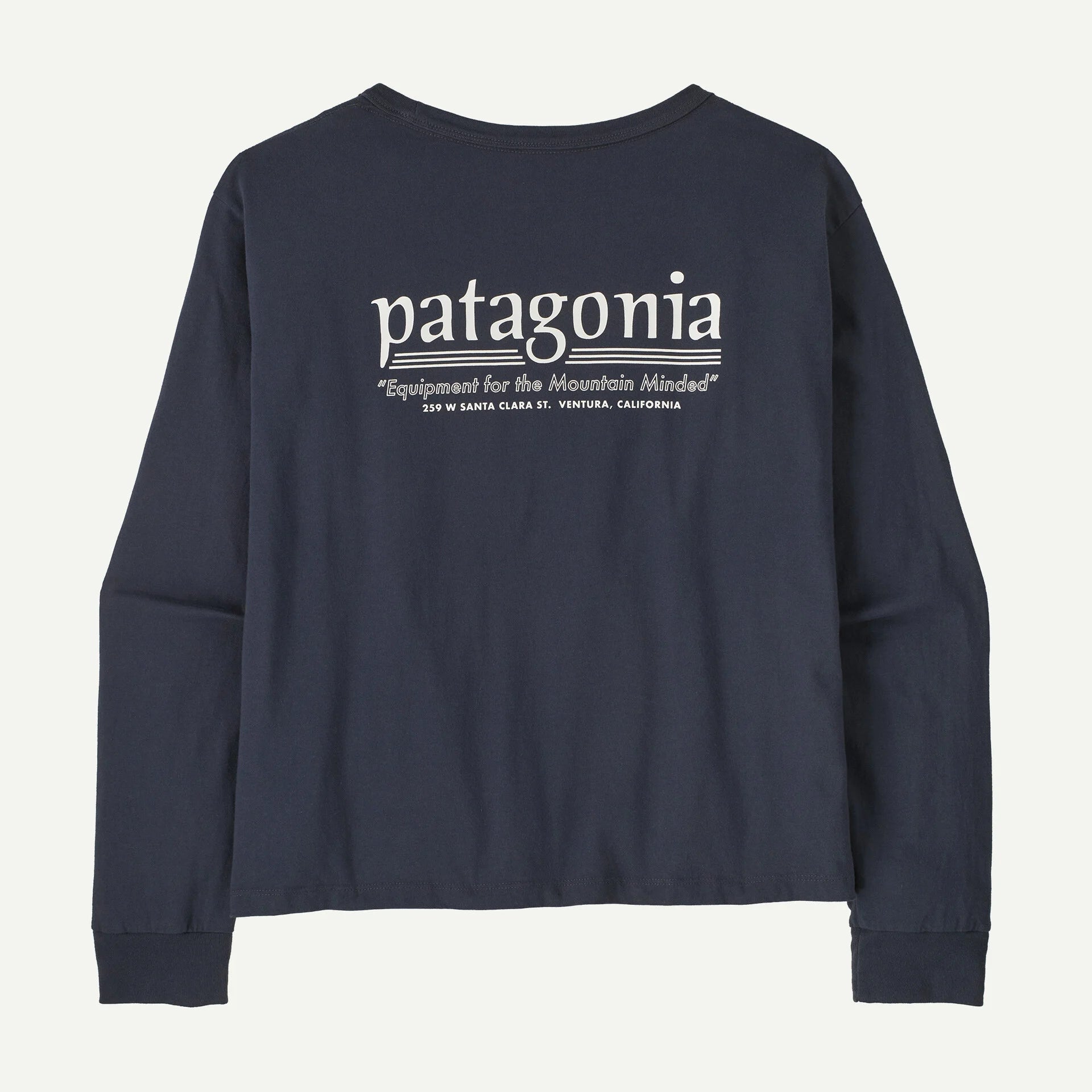 Patagonia Women's Long-Sleeved Hut Tripper Easy-Cut T-Shirt-Smoulder Blue