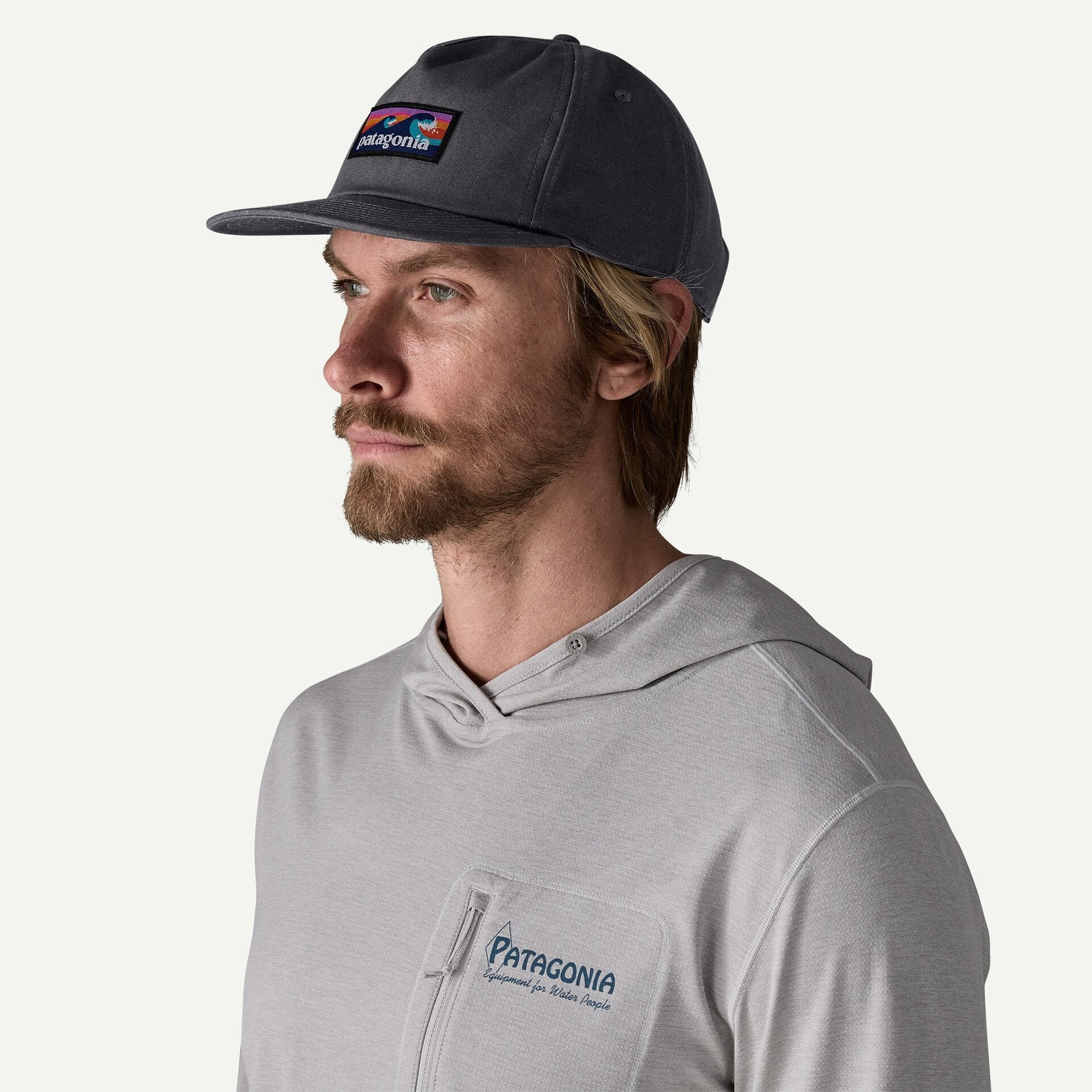 Patagonia Boardshort Label Funfarer Cap-Ink Black | Patagonia | - Northshore Newquay - Surf/Skate Shop