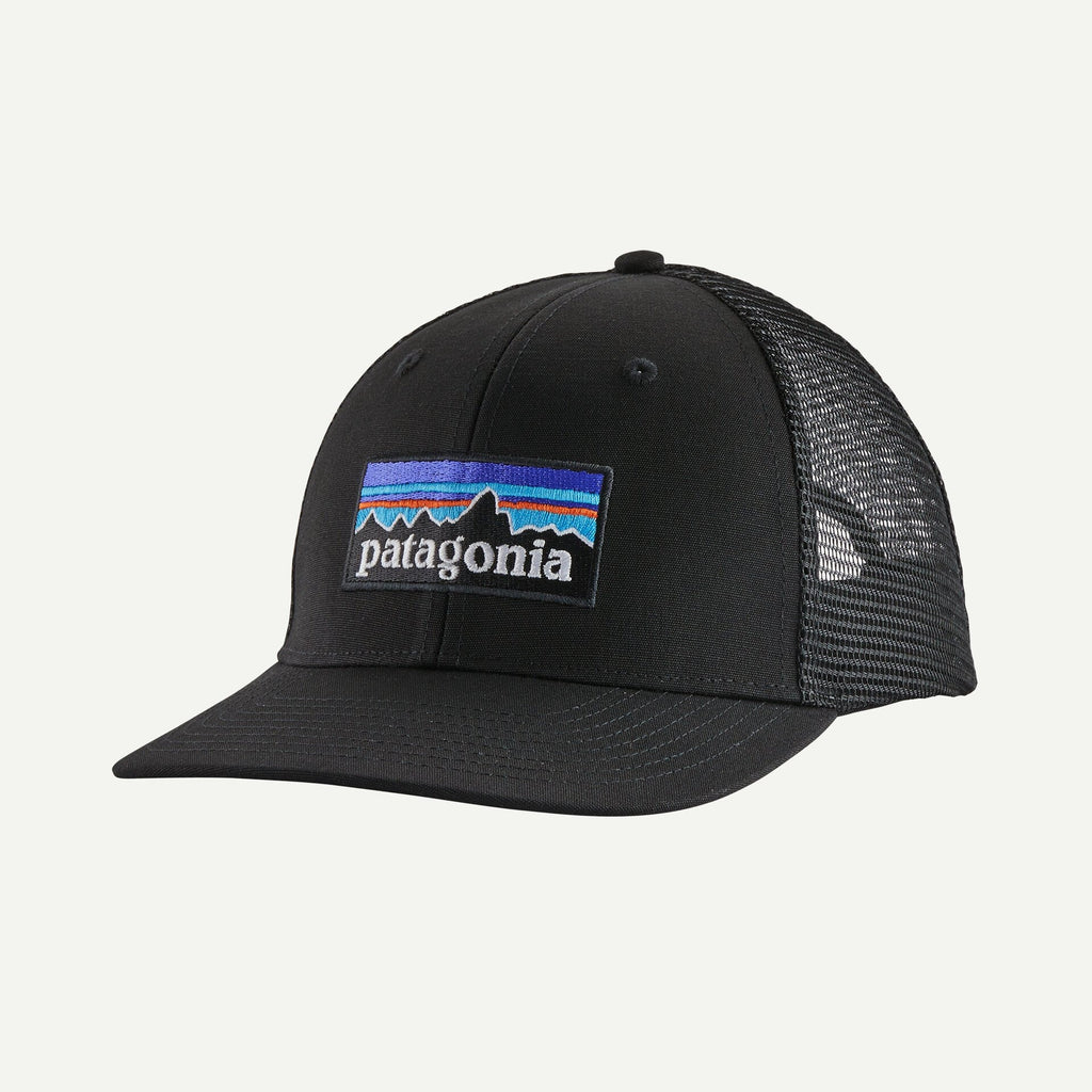 Patagonia P-6 Logo Trucker Hat Black | Patagonia | - Northshore Newquay - Surf/Skate Shop