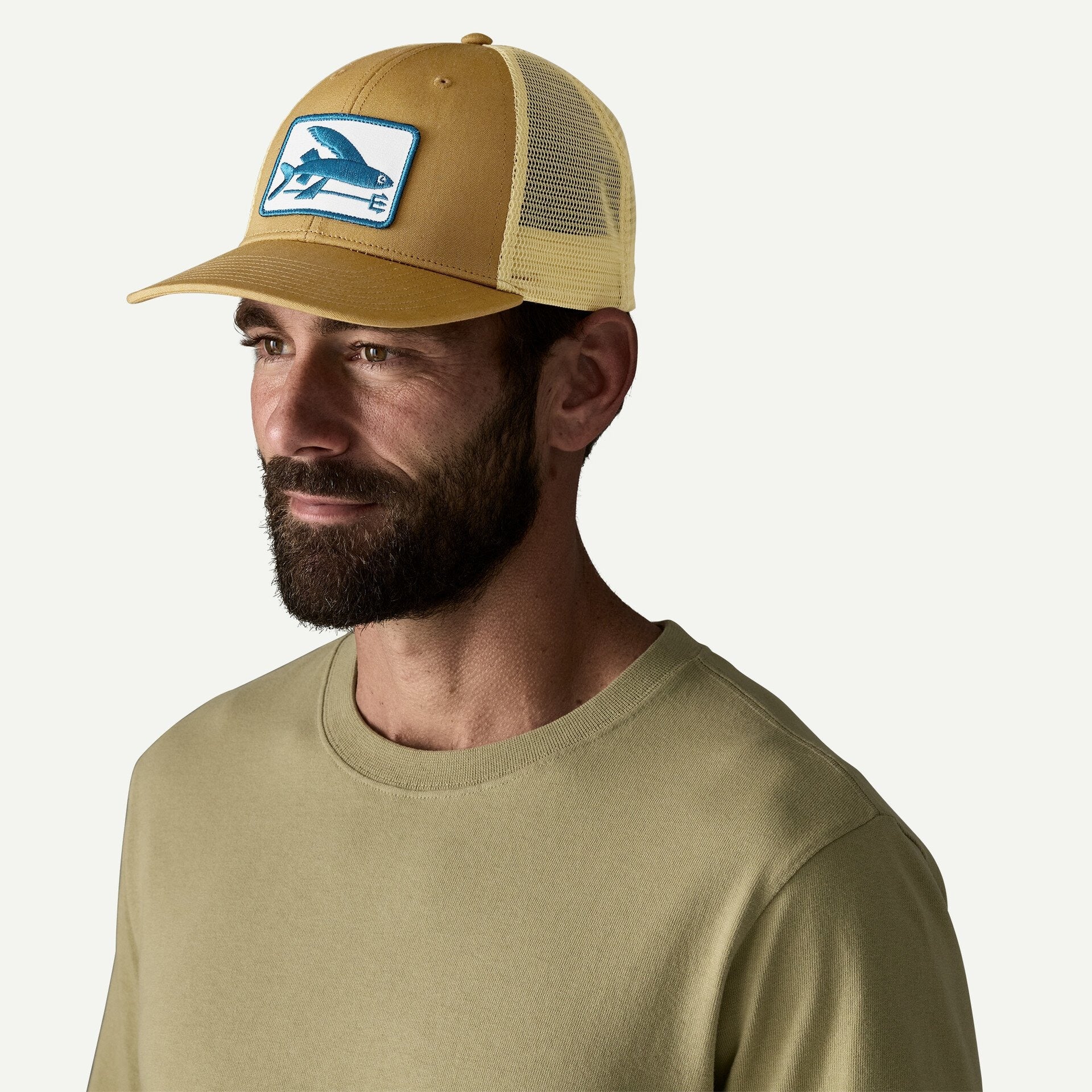 Patagonia Flying Fish LoPro Trucker Hat- Flying Fish Fork: Bobcat Brown | Patagonia | - Northshore Newquay - Surf/Skate Shop