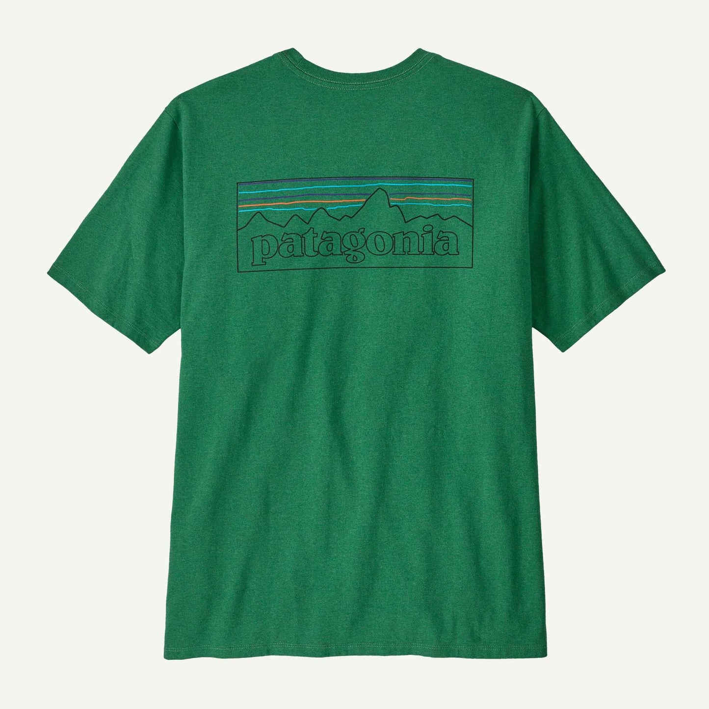 Patagonia Men's P-6 Logo Responsibili-Tee®- P-6 Outline: Heartleaf Green | Patagonia |