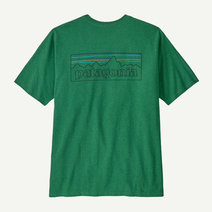 Patagonia Men's P-6 Logo Responsibili-Tee®- P-6 Outline: Heartleaf Green | Patagonia |