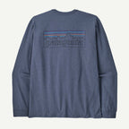 Patagonia Men's Long-Sleeved P-6 Logo Responsibili-Tee®-Current Blue | Patagonia | - Northshore Newquay - Surf/Skate