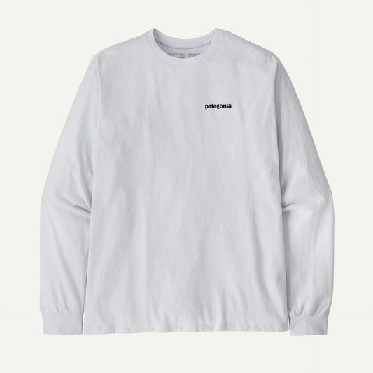 Patagonia Men's Long-Sleeved P-6 Logo Responsibili-Tee®- White | Patagonia |