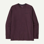 Patagonia Men's Long-Sleeved P-6 Logo Responsibili-Tee®-Berry Fig