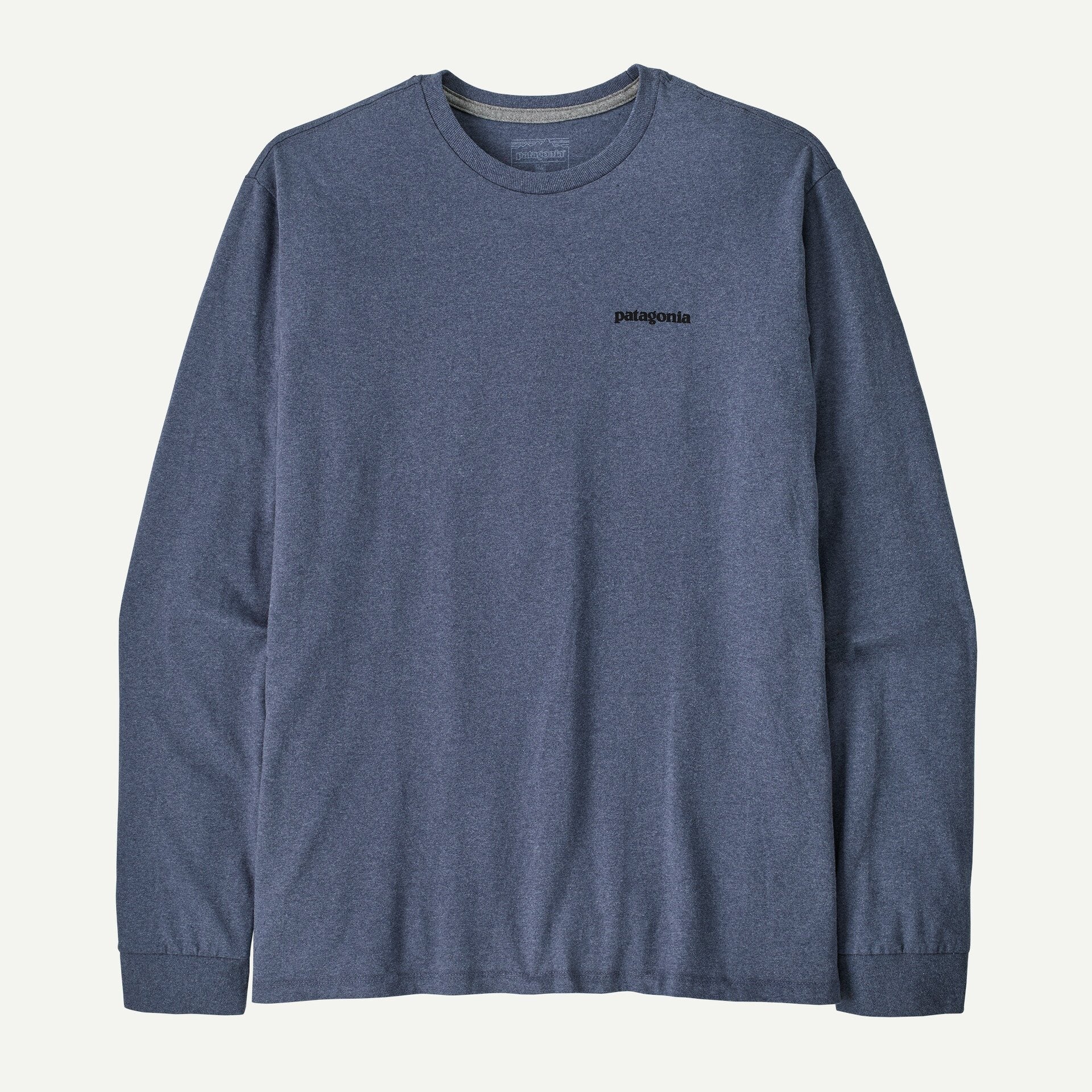 Patagonia Men's Long-Sleeved P-6 Logo Responsibili-Tee®-Current Blue | Patagonia |