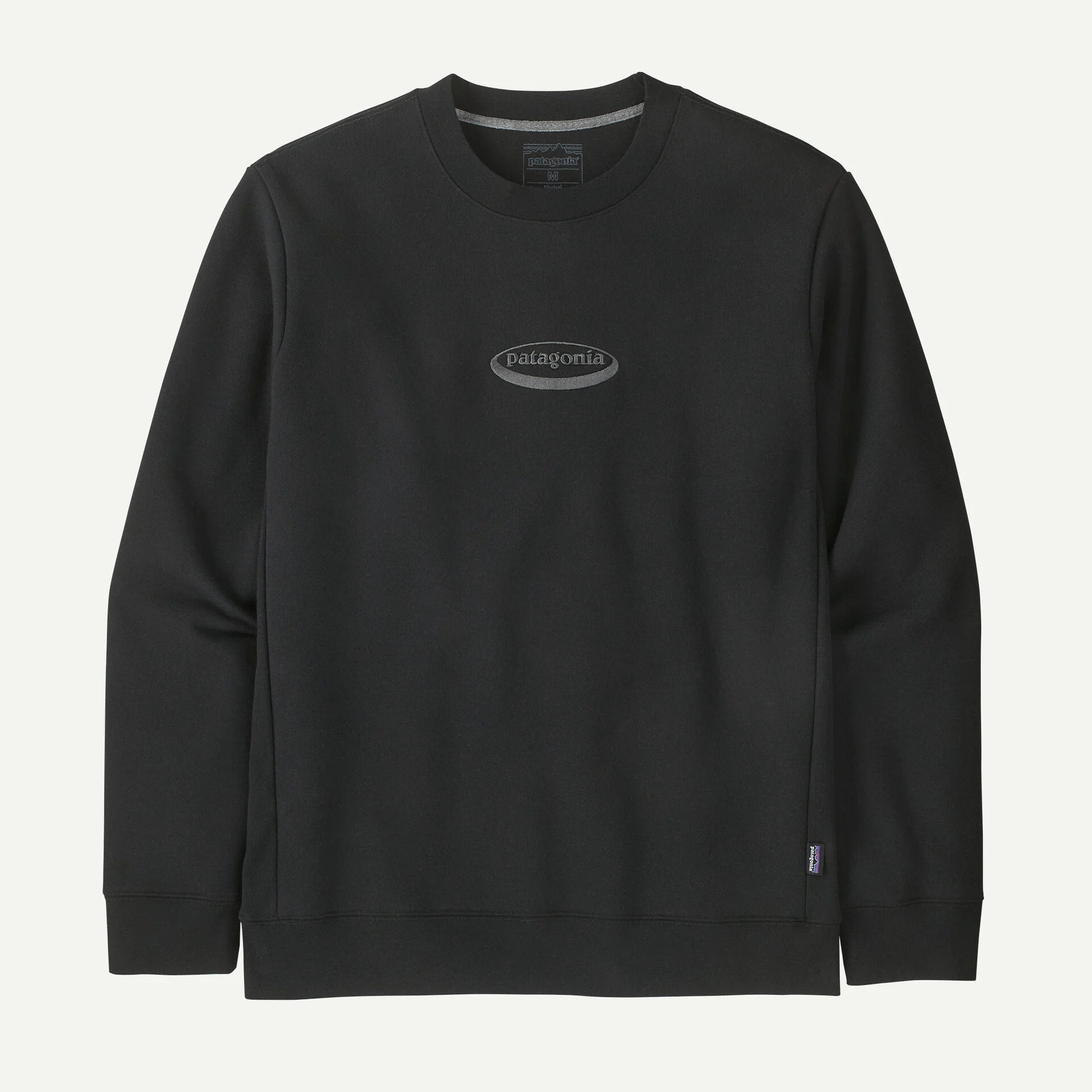 Patagonia Men's '95 Oval Logo Uprisal Crew Sweatshirt-Black