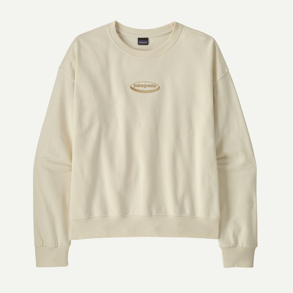 Patagonia Women's '95 Oval Logo Daily Crew-Wool White XL | Patagonia | - Northshore Newquay - Surf/Skate Shop