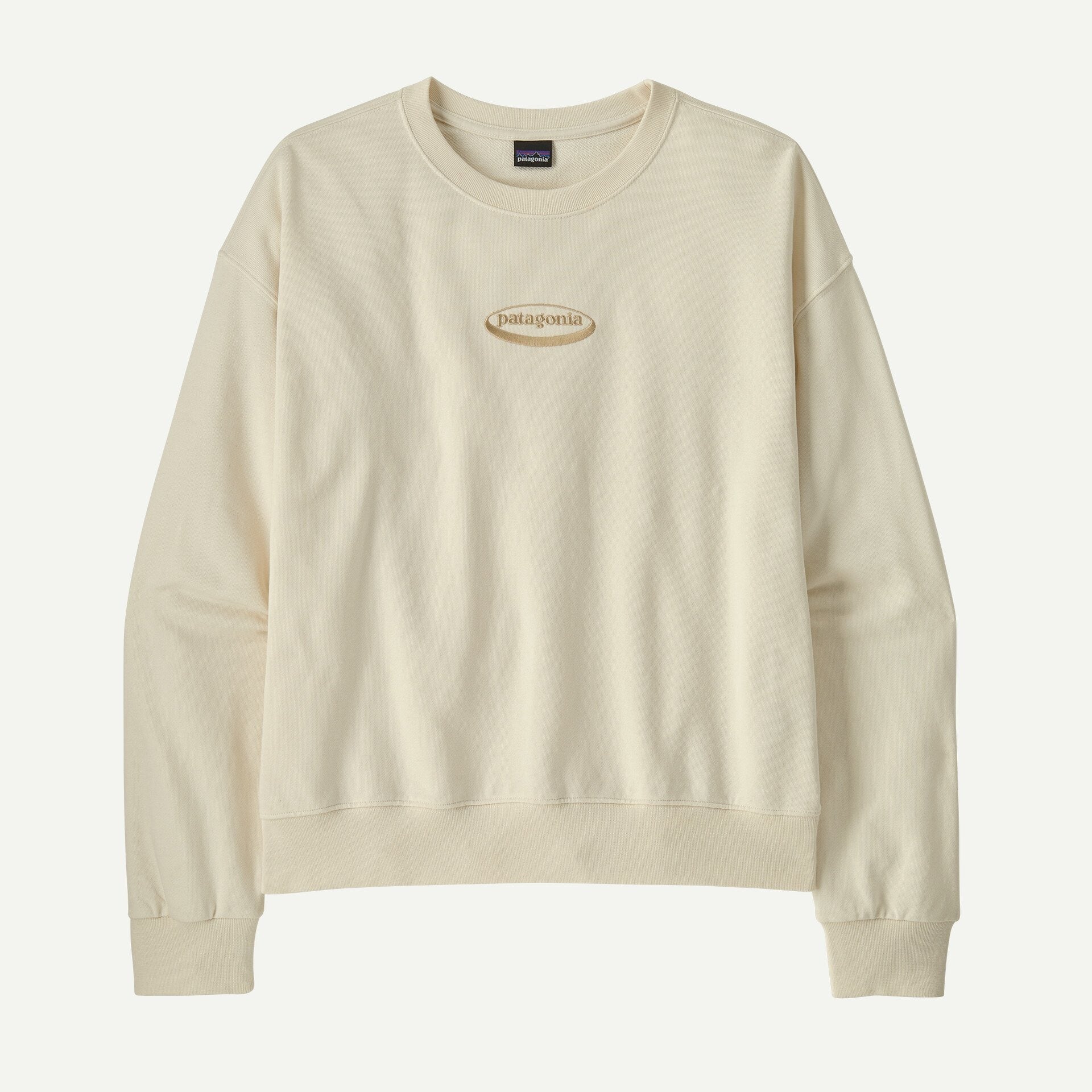 Patagonia Women's '95 Oval Logo Daily Crew-Wool White XL | Patagonia | - Northshore Newquay - Surf/Skate Shop