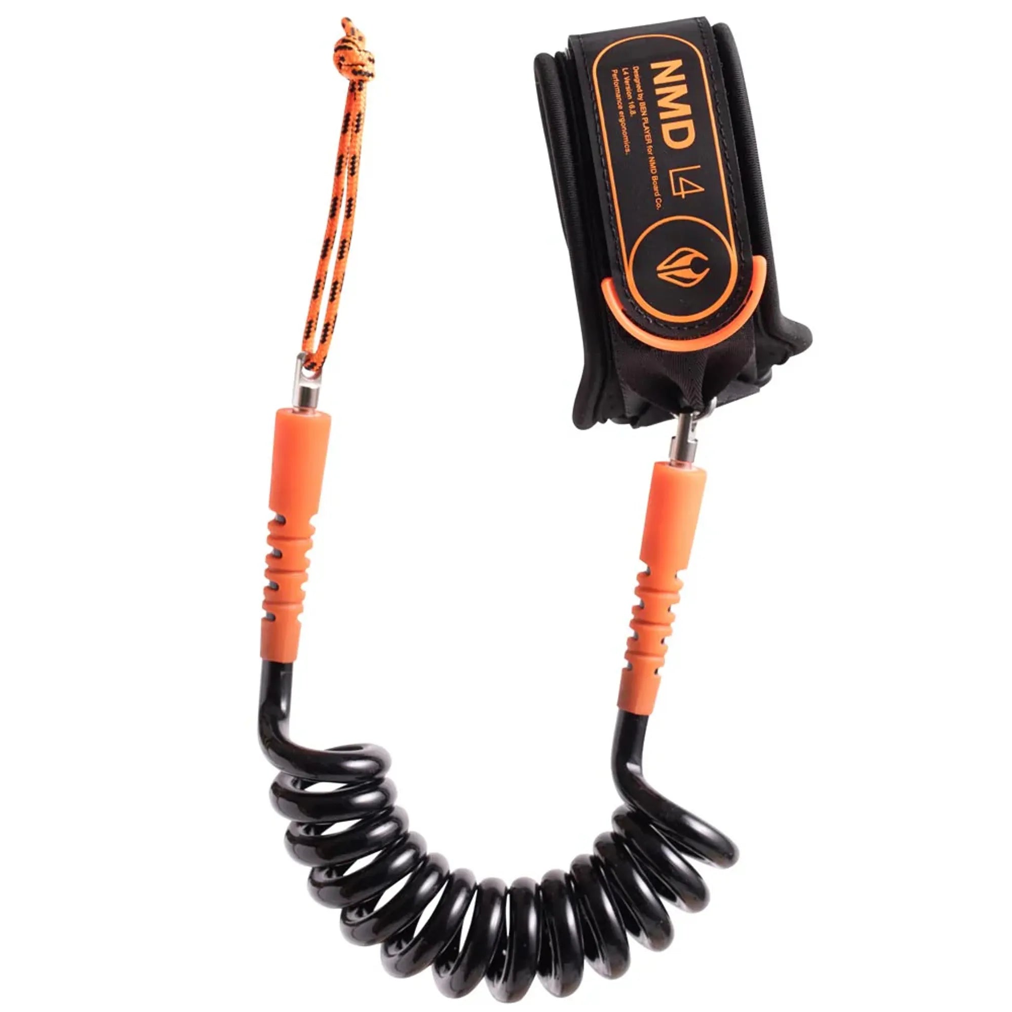 NMD L4 Double Swivel Bicep Leash Black fluro red | NMD | - Northshore Newquay - Surf/Skate Shop