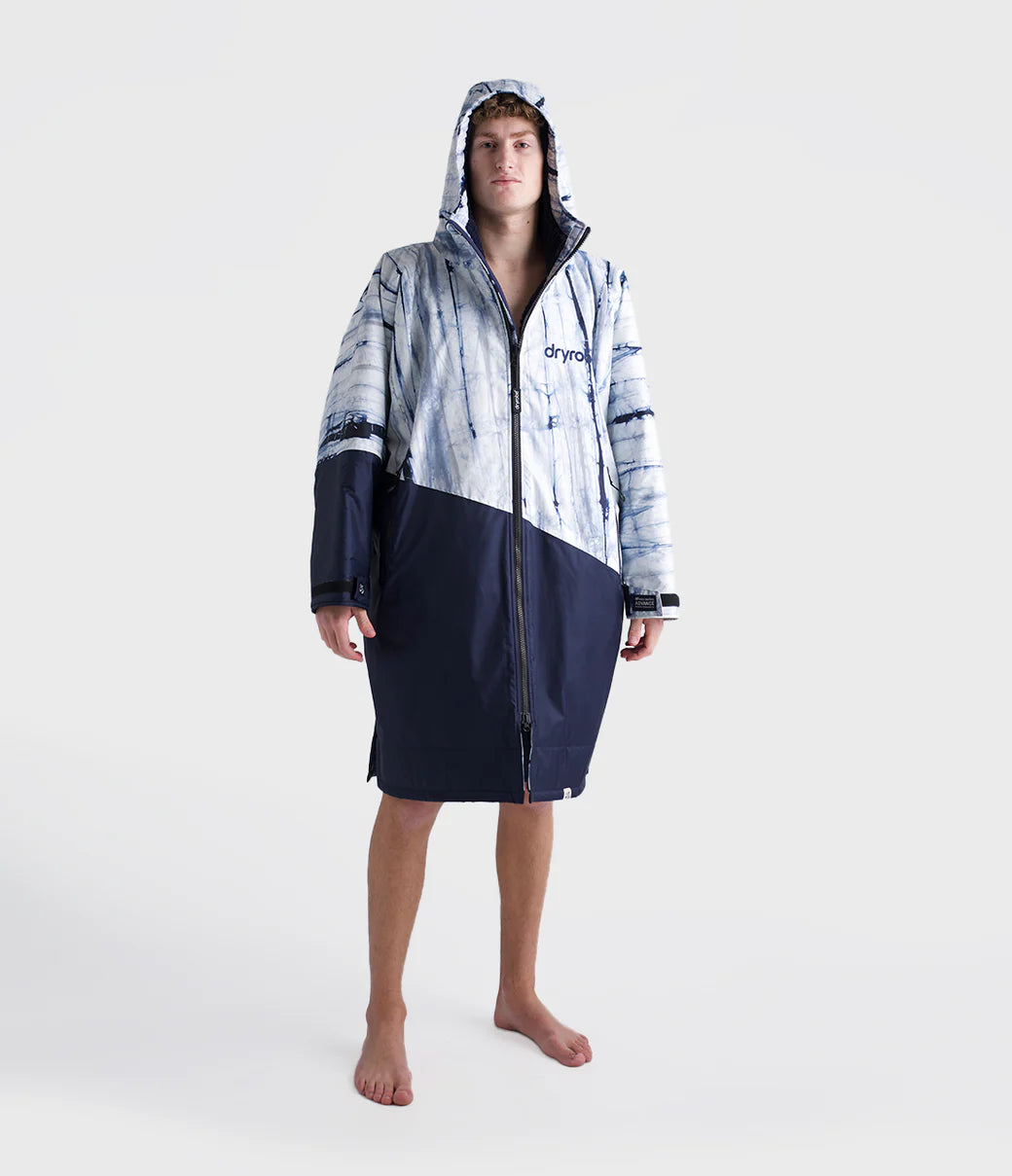 Dryrobe Advance Long Sleeve Contrast - Batik/Blue | Dryrobe | - Northshore Newquay - Surf/Skate Shop