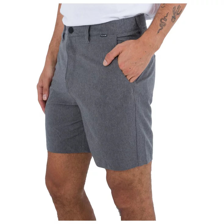 Hurley Phantom Heather 18" Walk shorts-Black Heather | Hurley | Shorts