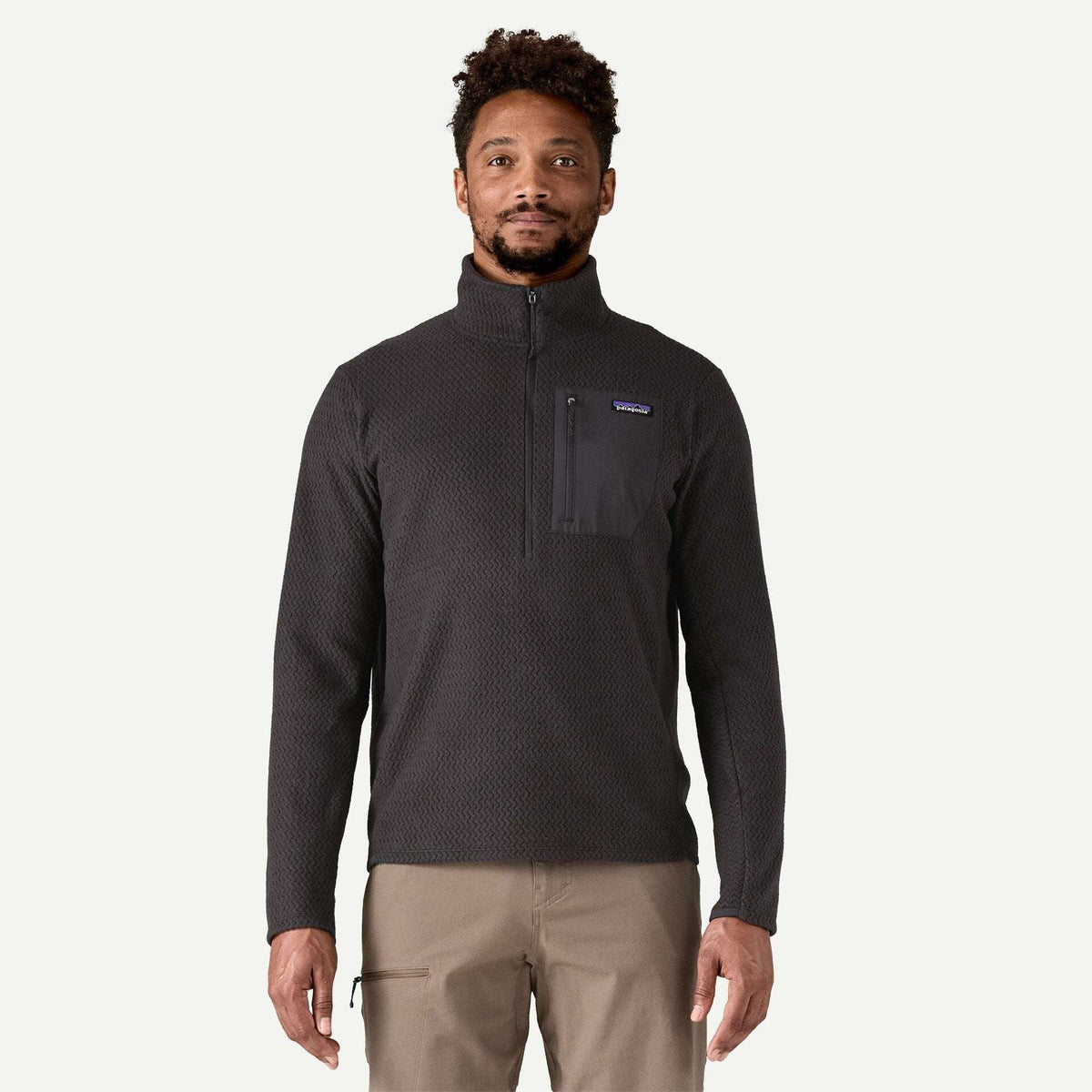 Patagonia Men's R1® Air Fleece Zip-Neck-Black | Patagonia | Jacket - Northshore Newquay - Surf/Skate Shop