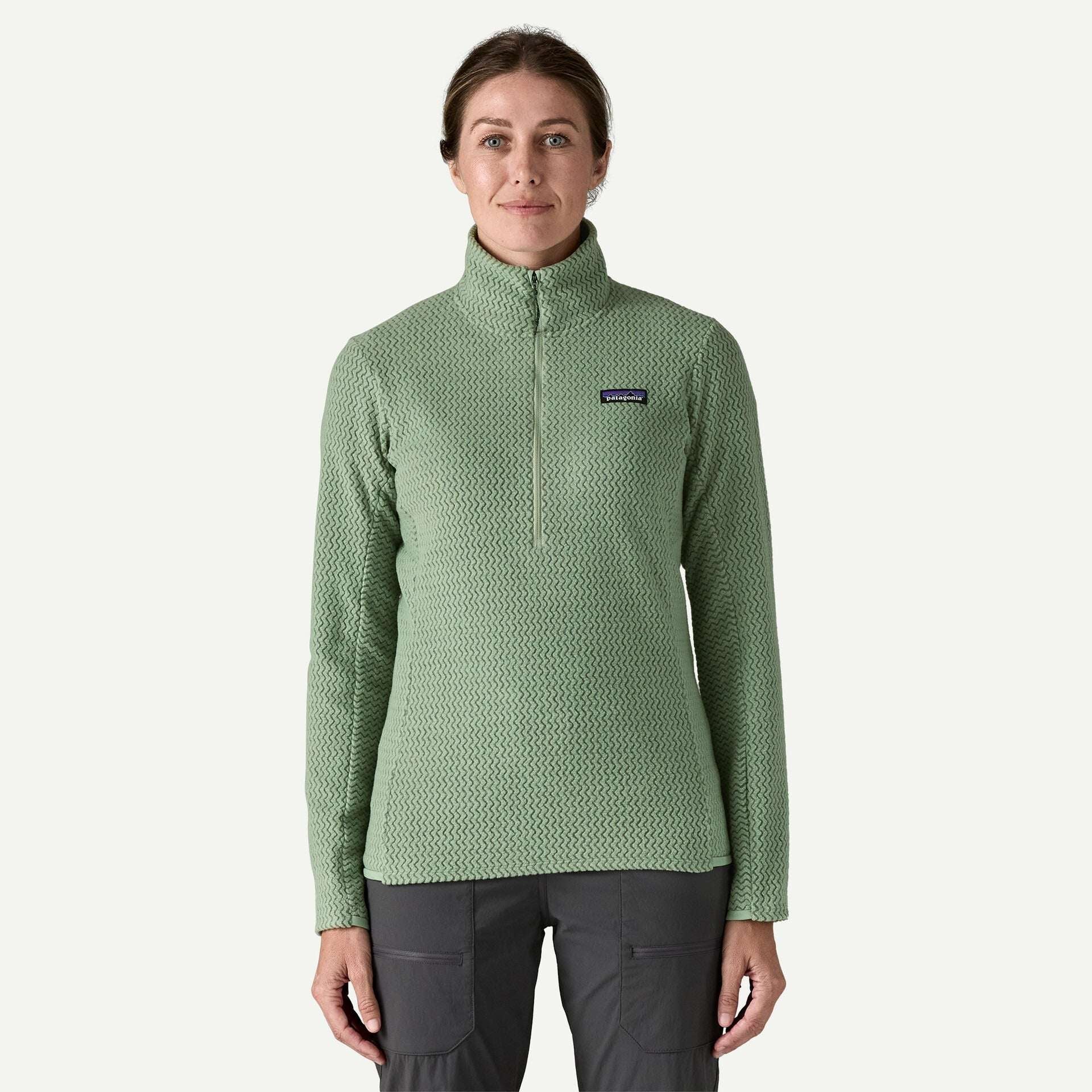 Patagonia Women's R1® Air Zip-Neck-Elwood Green | Patagonia | Fleece - Northshore Newquay - Surf/Skate