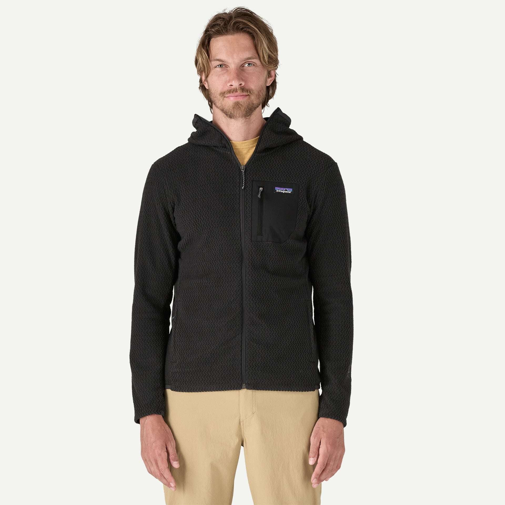 Patagonia Men's R1® Air Full-Zip Hoody-Black | Patagonia |