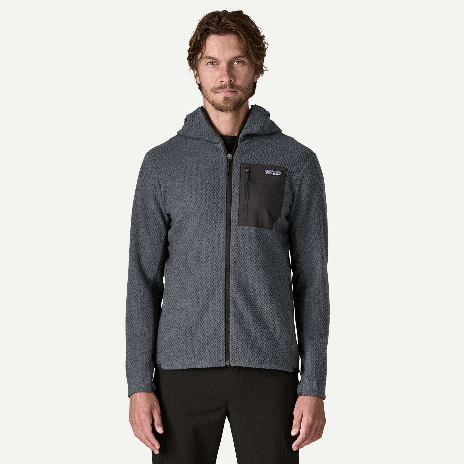Patagonia Men's R1® Air Fleece Full-Zip Hoody-Smolder Blue | Patagonia | - Northshore Newquay - Surf/Skate Shop