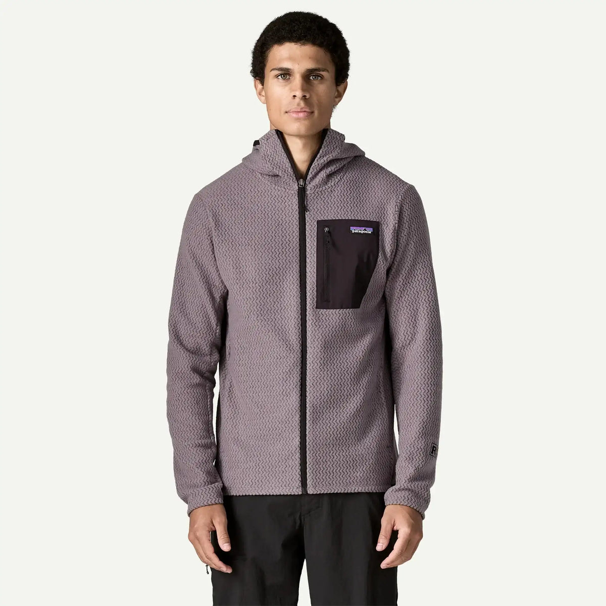 Patagonia Men's R1® Air Fleece Full-Zip Hoody-May Gray | Patagonia | - Northshore Newquay - Surf/Skate Shop