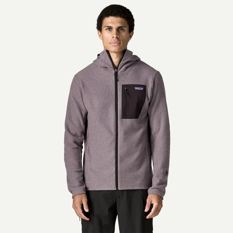 Patagonia Men's R1® Air Fleece Full-Zip Hoody-May Gray | Patagonia | - Northshore Newquay - Surf/Skate Shop