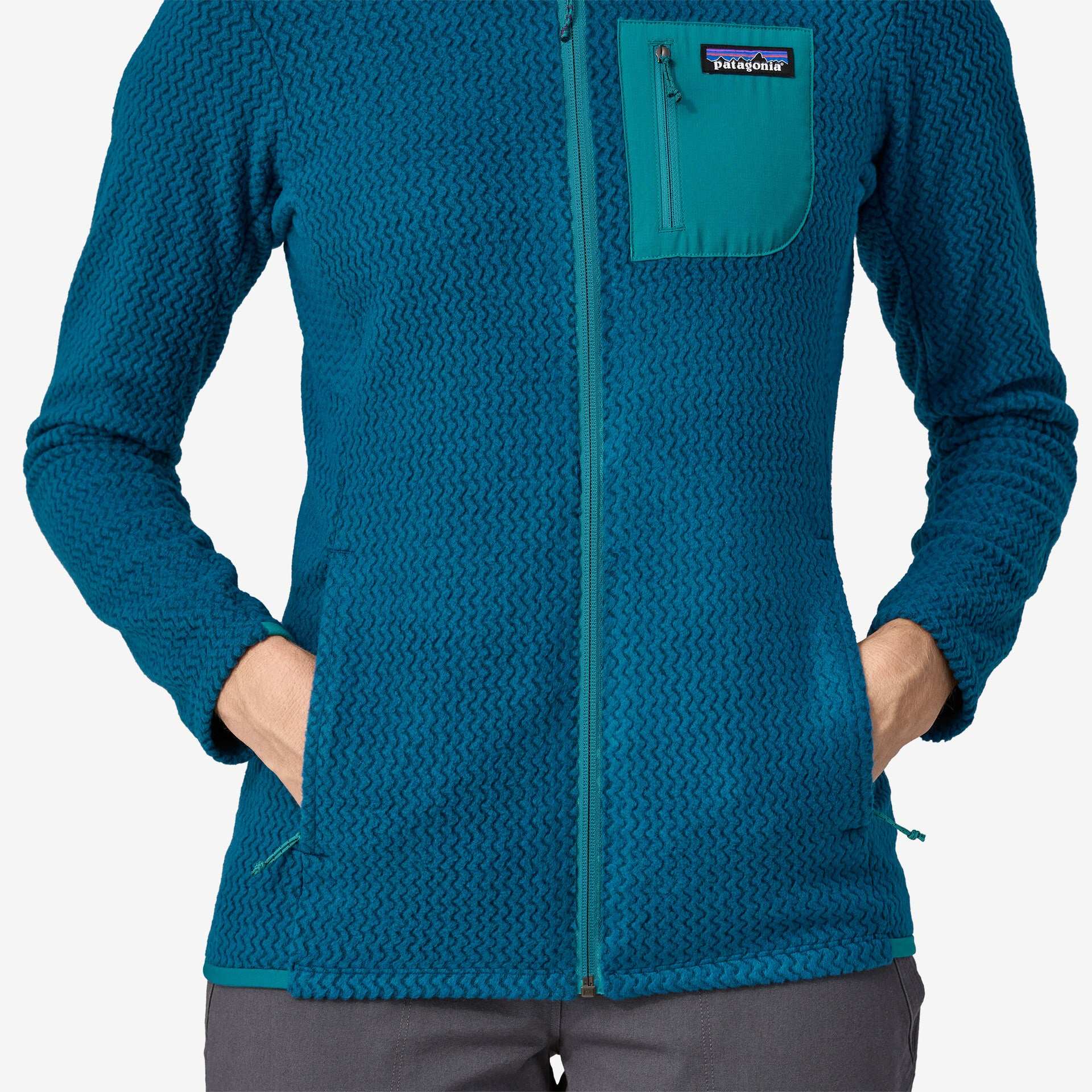 Patagonia Women's R1® Air Full-Zip Hoody-Lagom Blue | Patagonia | Fleece