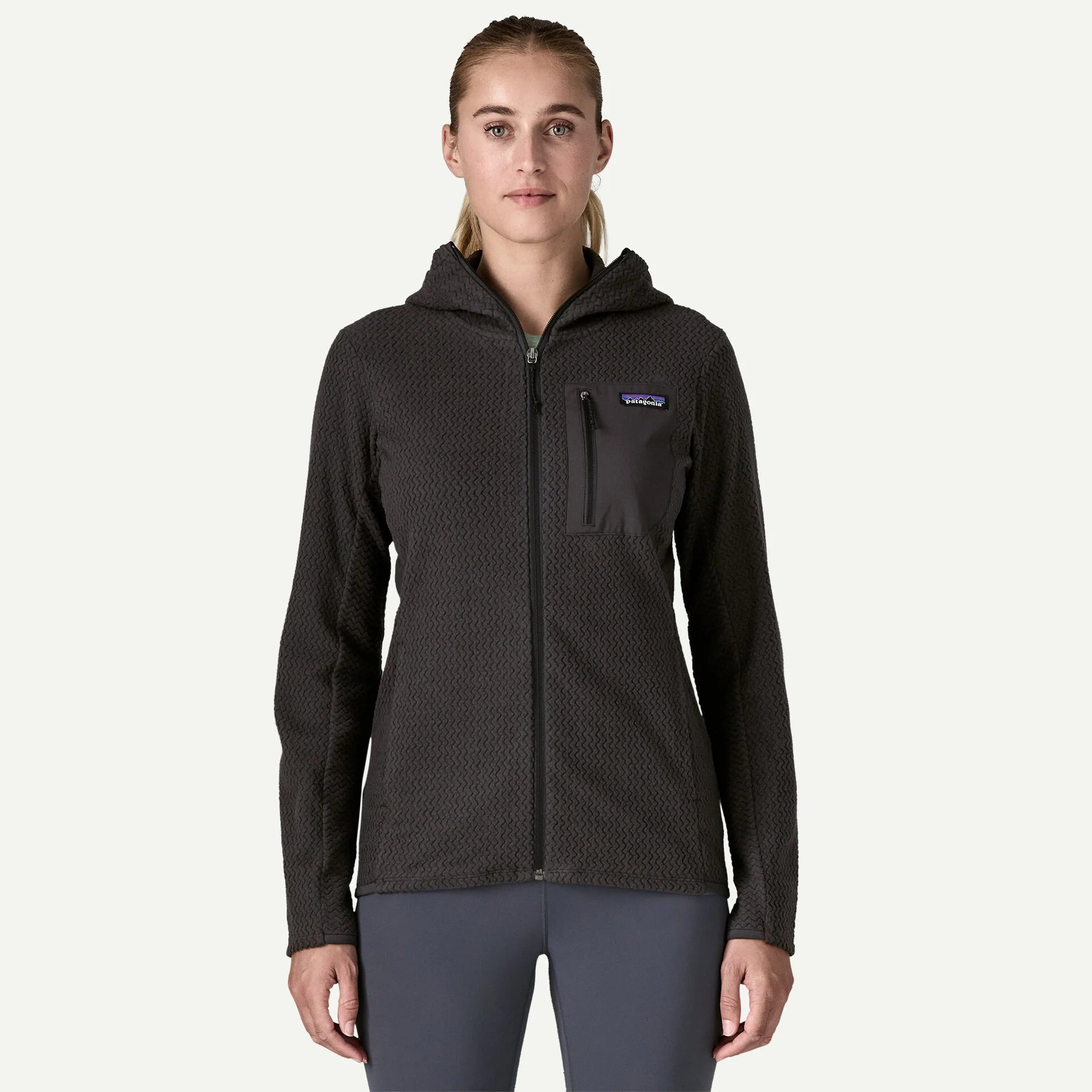 Patagonia Women's R1® Air Fleece Full-Zip Hoody-Black
