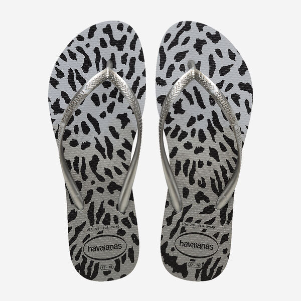Havaianas Slim Animals-Grey/Grey | Havaianas | flip flops - Northshore Newquay - Surf/Skate Shop