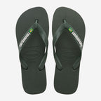 Havaianas Brasil Logo-Green Olive/Green | Havaianas | Flip Flops