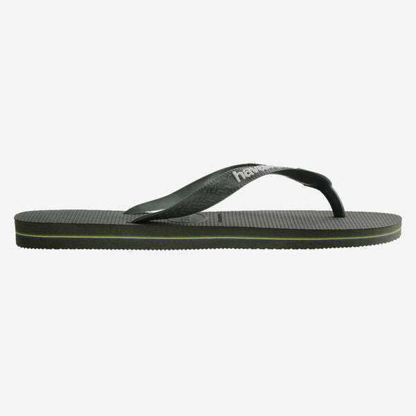 Havaianas Brasil Logo-Green Olive/Green | Havaianas | Flip Flops - Northshore Newquay - Surf/Skate Shop
