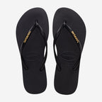 Havaianas Slim Metallic-Black/Golden | Havaianas | - Northshore Newquay - Surf/Skate Shop