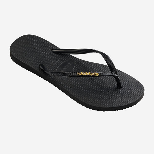 Havaianas Slim Metallic-Black/Golden | Havaianas | - Northshore Newquay - Surf/Skate Shop