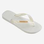 Havaianas Top Logo Metallic-White | Havaianas | - Northshore Newquay - Surf/Skate Shop