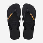 Havaianas Top Logo Metallic-Black | Havaianas | - Northshore Newquay - Surf/Skate Shop