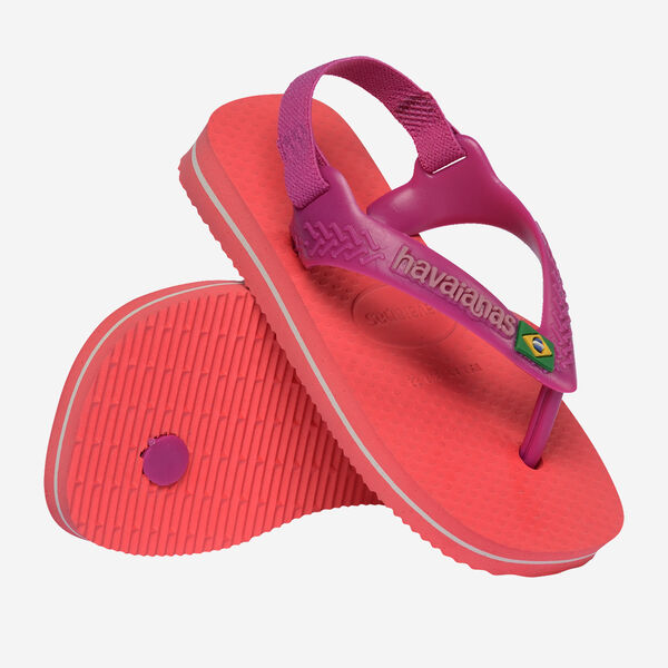 Havaianas Baby Brasil Logo-Coral/Pink | Havaianas | - Northshore Newquay - Surf/Skate Shop