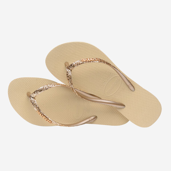 Havaianas Slim Glitter-Sand Grey | Havaianas | - Northshore Newquay - Surf/Skate Shop