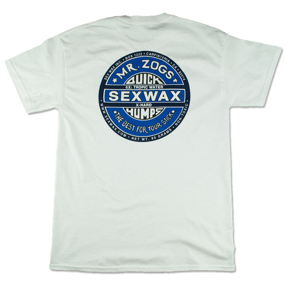 Mr Zogs Sex Wax T-shirt-White Blue | Mr Zogs Sex Wax |