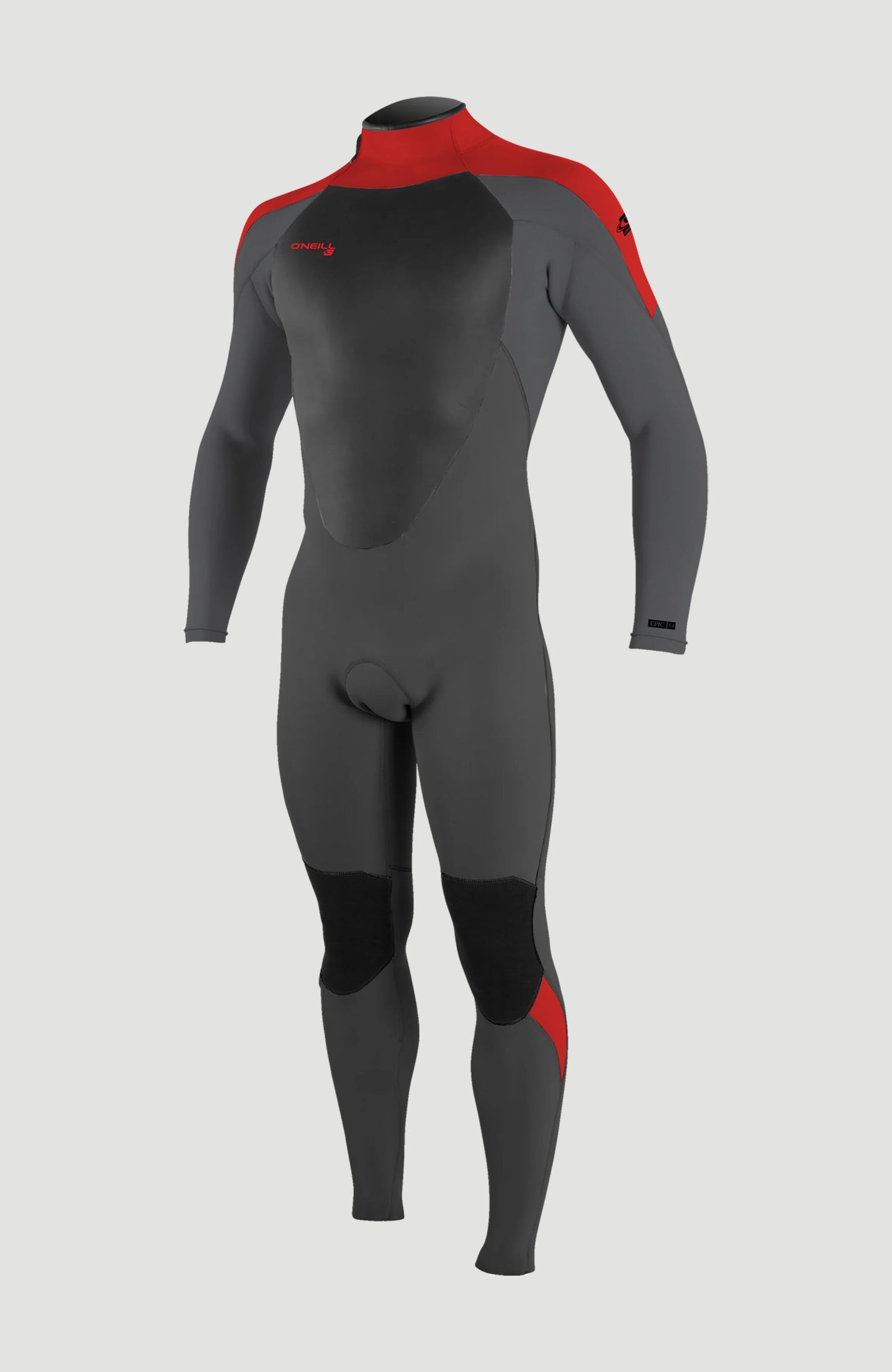 O’NEILL KIDS EPIC 4/3MM BACK ZIP FULL WETSUIT | BLACK / RED / GREY | O’neill | Winter Wetsuit