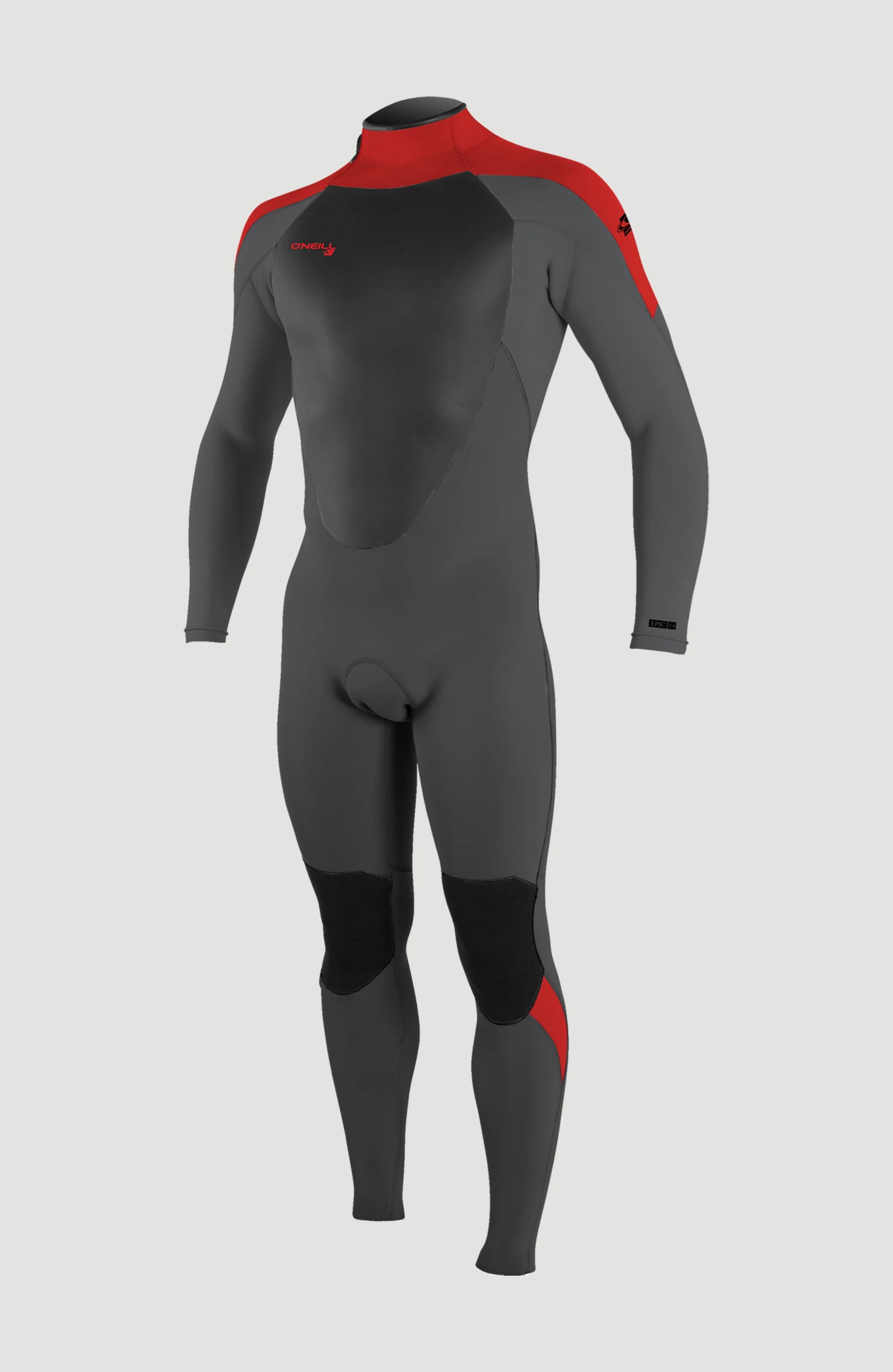 O’NEILL KIDS EPIC 4/3MM BACK ZIP FULL WETSUIT | BLACK / RED / GREY | O’neill | Winter Wetsuit
