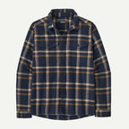 Patagonia Men's Fjord Flannel Shirt-Crossing: New Navy