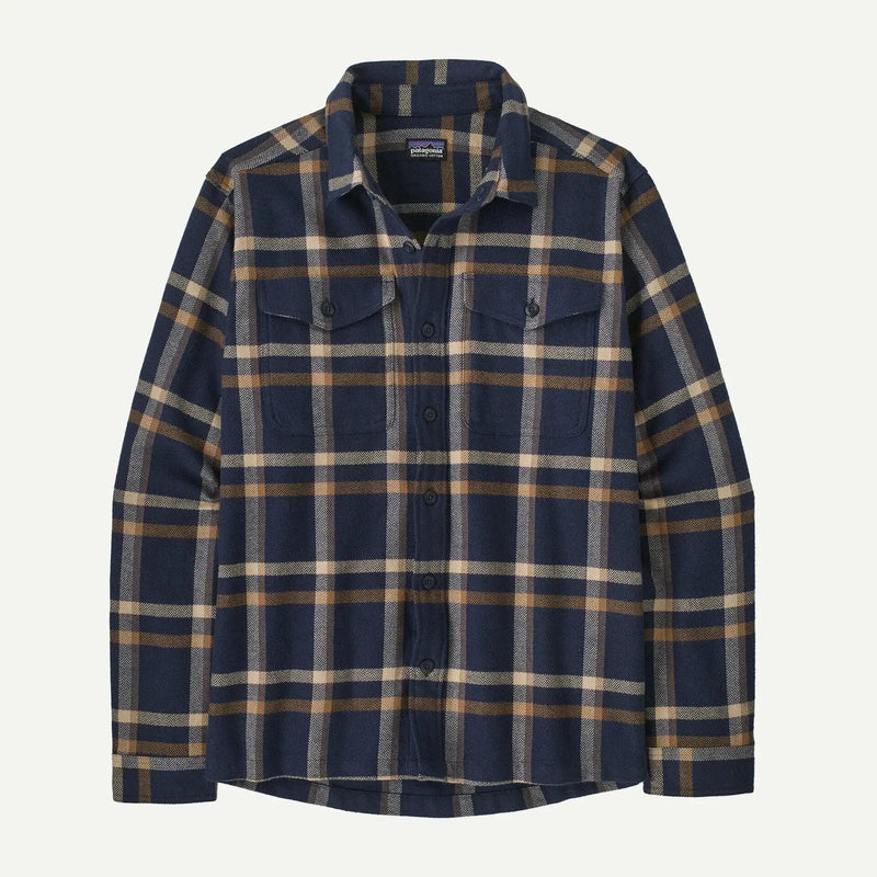 Patagonia Men's Fjord Flannel Shirt-Crossing: New Navy | Patagonia | - Northshore Newquay - Surf/Skate Shop