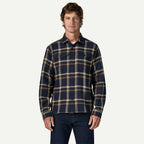 Patagonia Men's Fjord Flannel Shirt-Crossing: New Navy