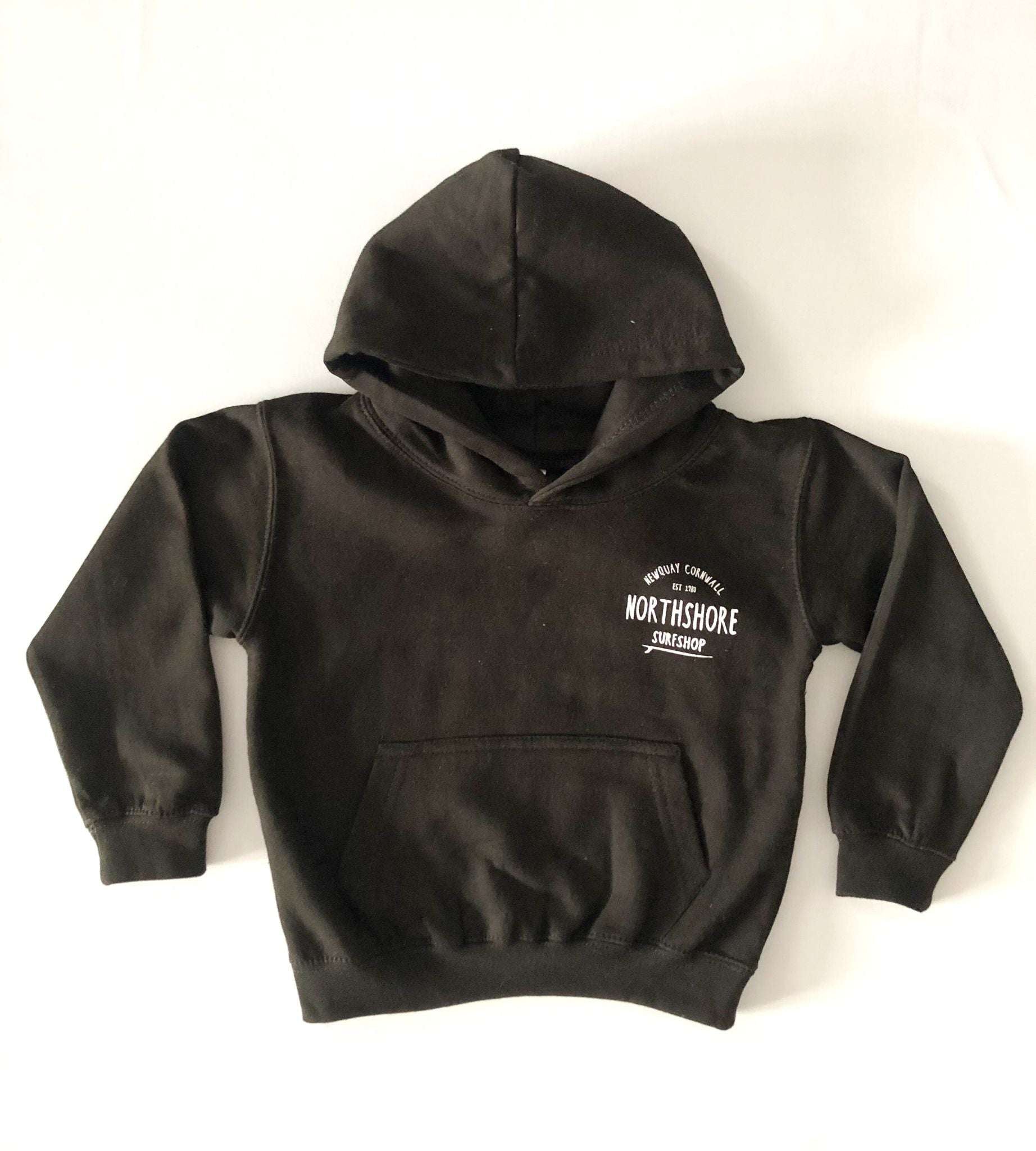 Kids Classic Logo Hoodie | Black | Northshore Surf Shop | Kids Clothing - Northshore Newquay - Surf/Skate