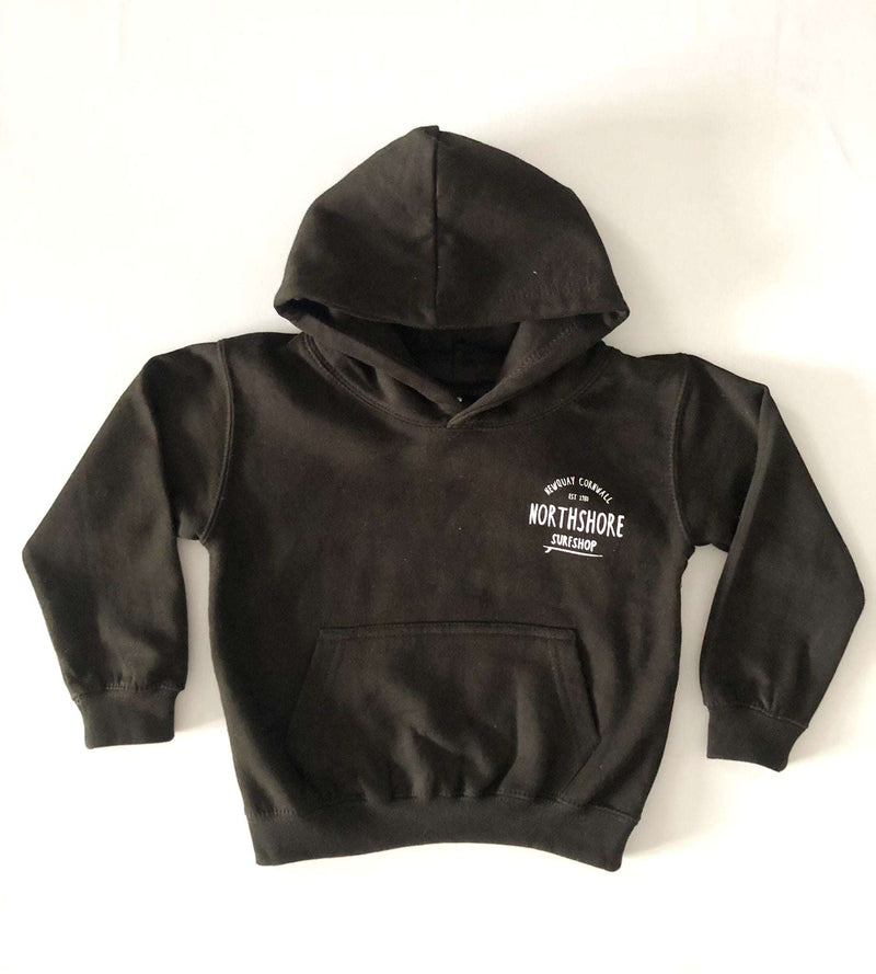 Kids Classic Logo Hoodie | Black | Northshore Surf Shop | Kids Clothing - Northshore Newquay - Surf/Skate Shop